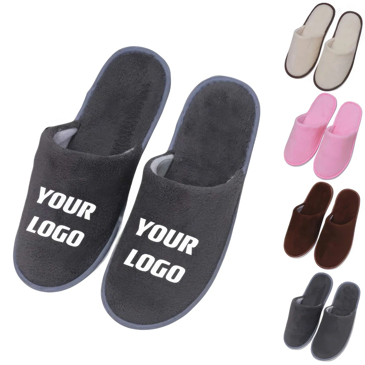 Custom Disposable Non-slip Spa Slippers 1