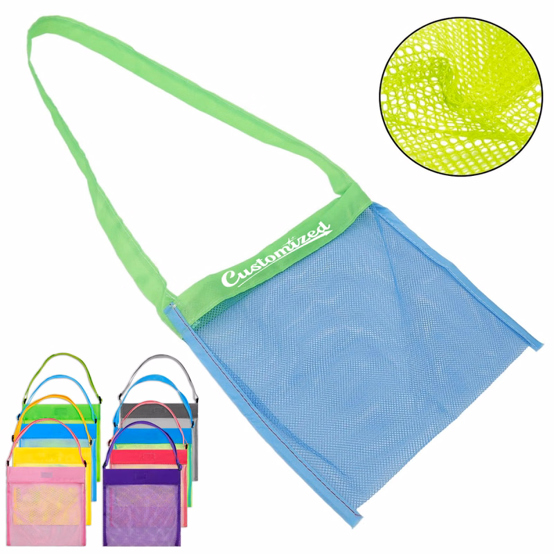Mesh Zipper Pouch with Handle