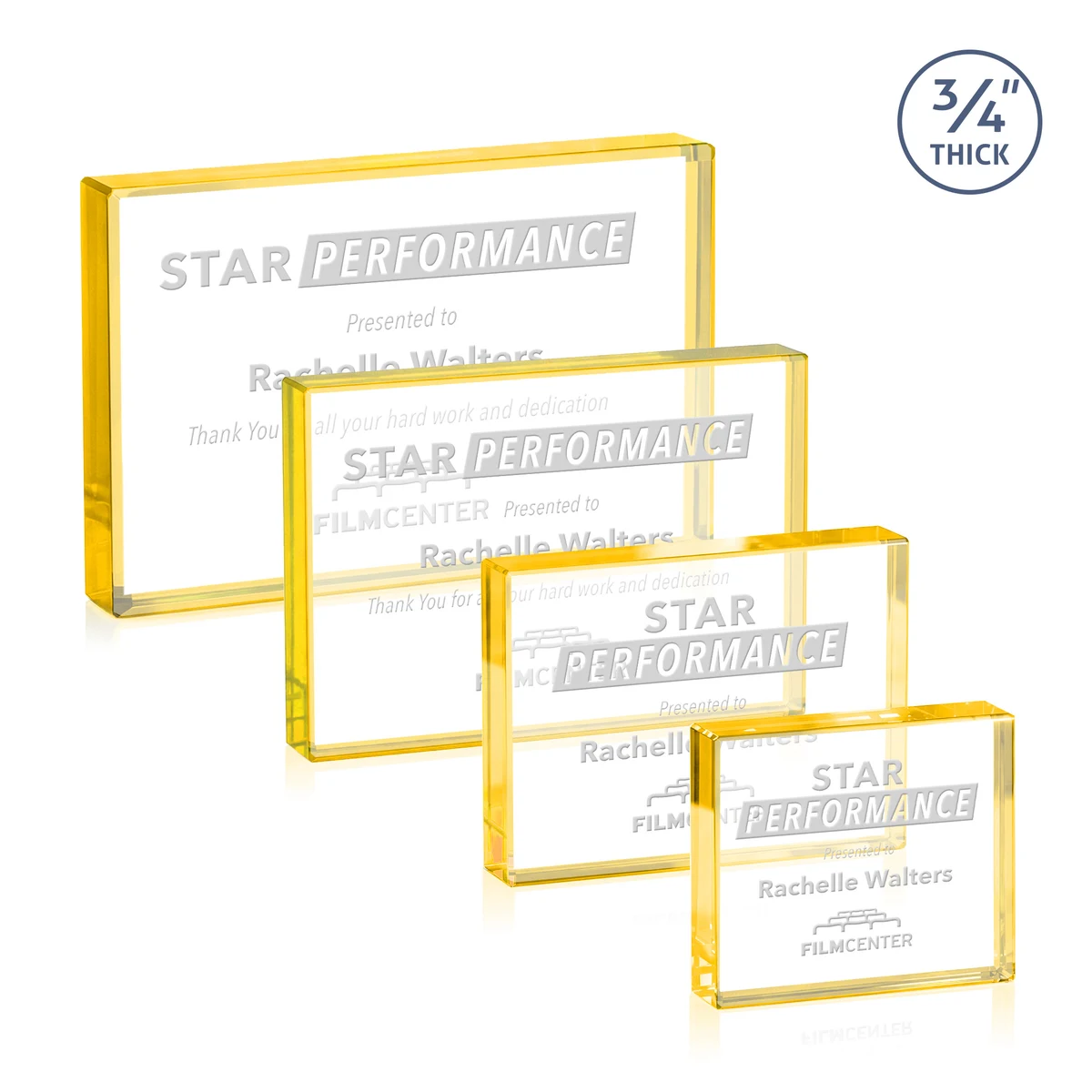 Verona Paperweight - Gold 1