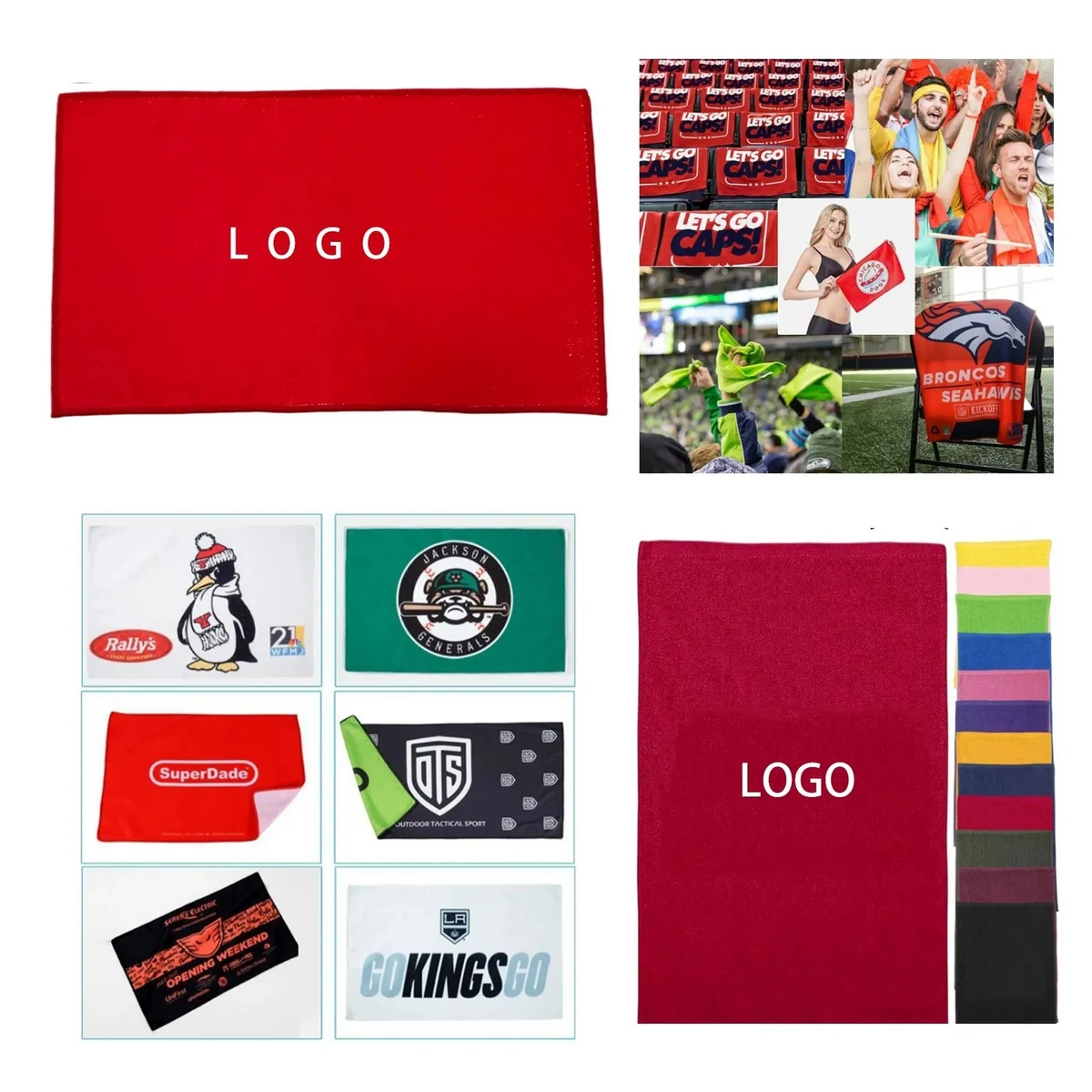 11" x 18" Microfiber Rally Towel 1