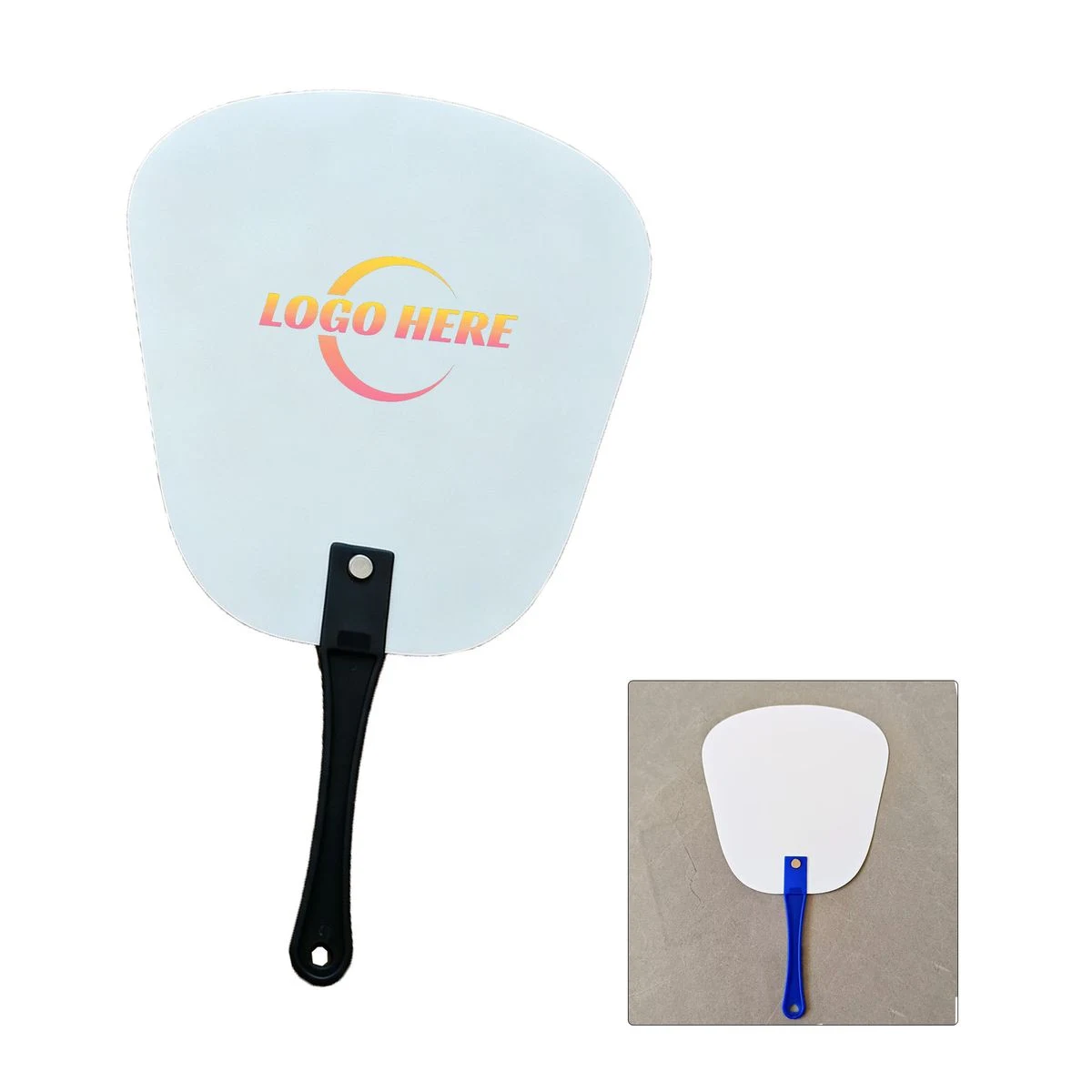 Portable Plastic Advertising Hand Fan 1