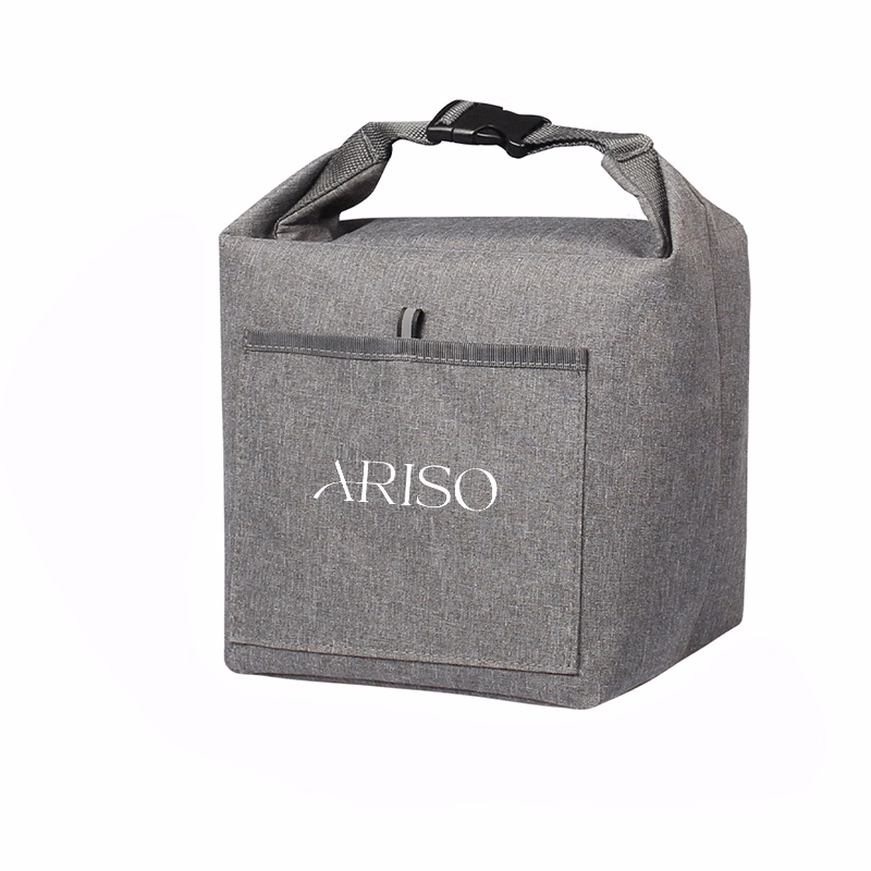 Portable Durable Roll-top Insulated Lunch Tote Bag Bento Bag