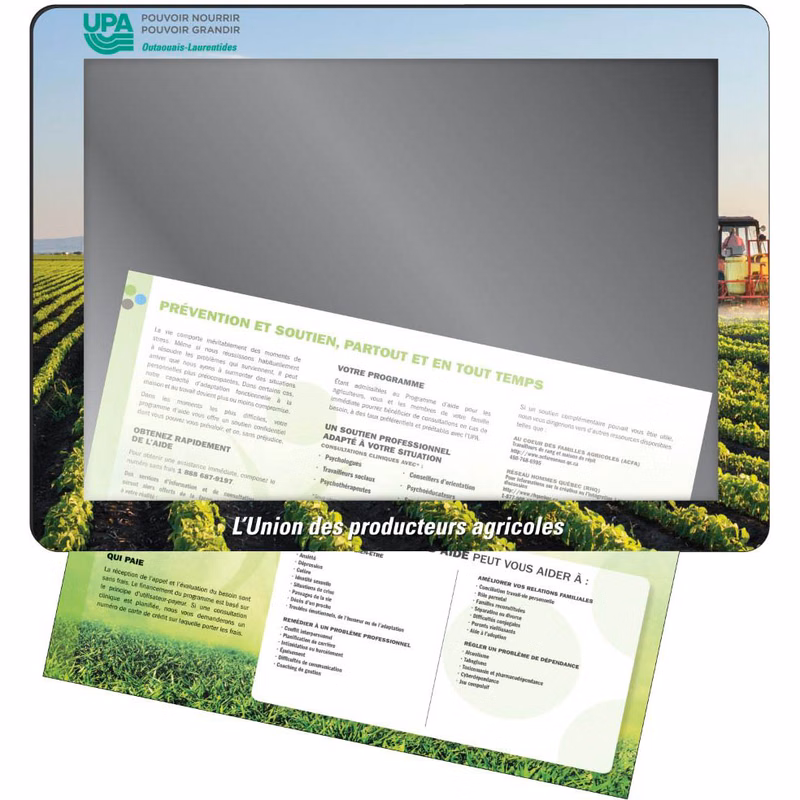 1/8" Insert Counter Mats 14" x 19" Clear Lexan Top, Rubber Back, Full Colour