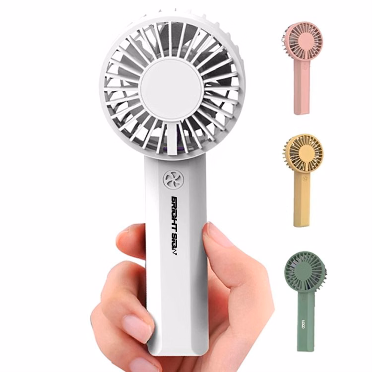 USB Rechargeable Mini Pocket Fan with Ergonomic Grip