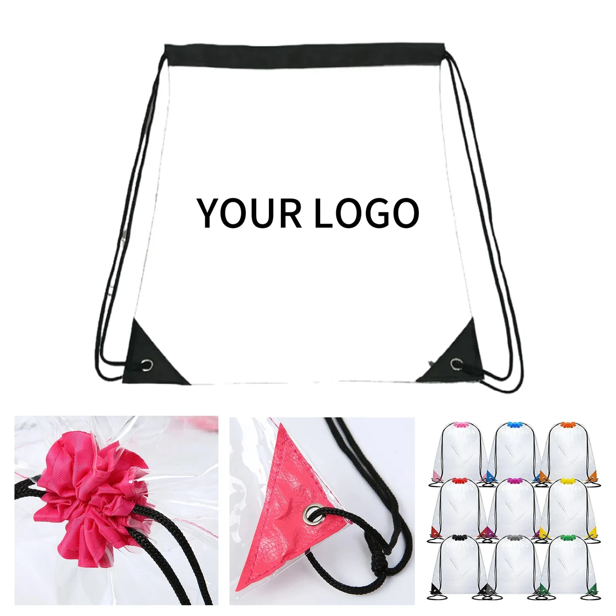 Waterproof PVC Drawstring Bag Practical and Reusable 1
