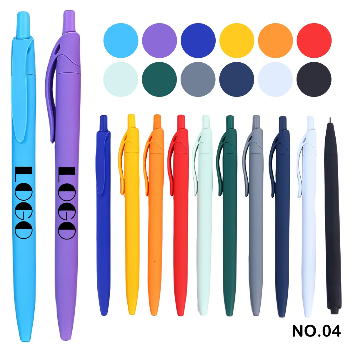 Colored soft-touch ballpoint pen 1