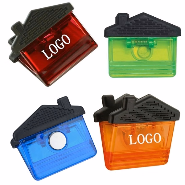House Shape Memo Magnet Clip