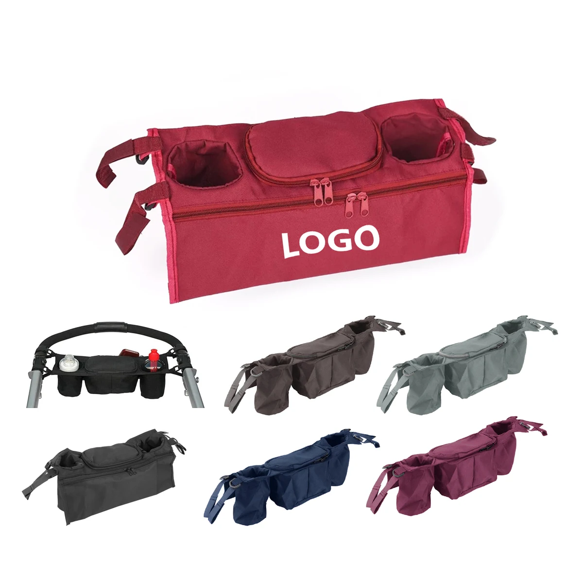 Universal Stroller Organizer with Cup Holders 1