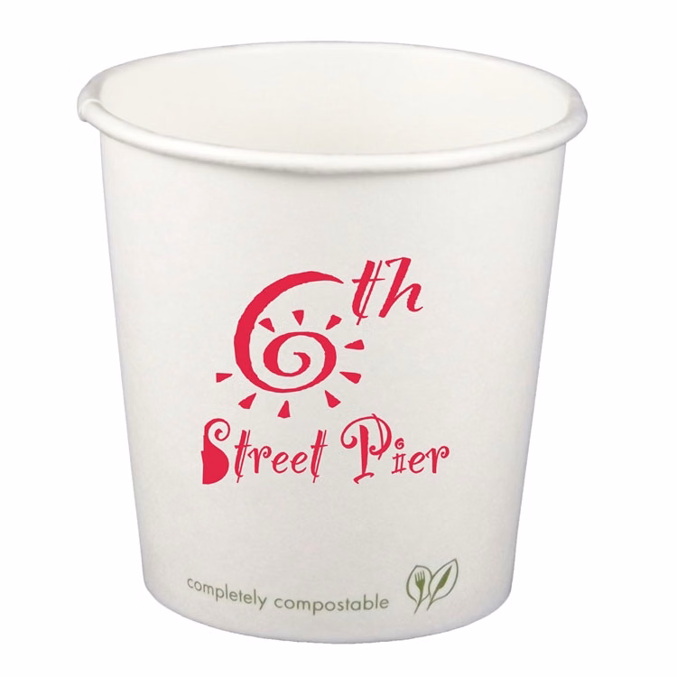 4 oz. Eco-Friendly Compostable Paper Hot Cup / Sample Cup