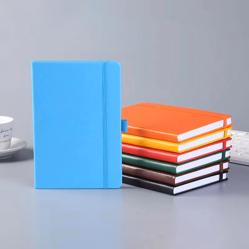 Custom A5 Recyclable Tie Notebook- With Pocket and Eraser