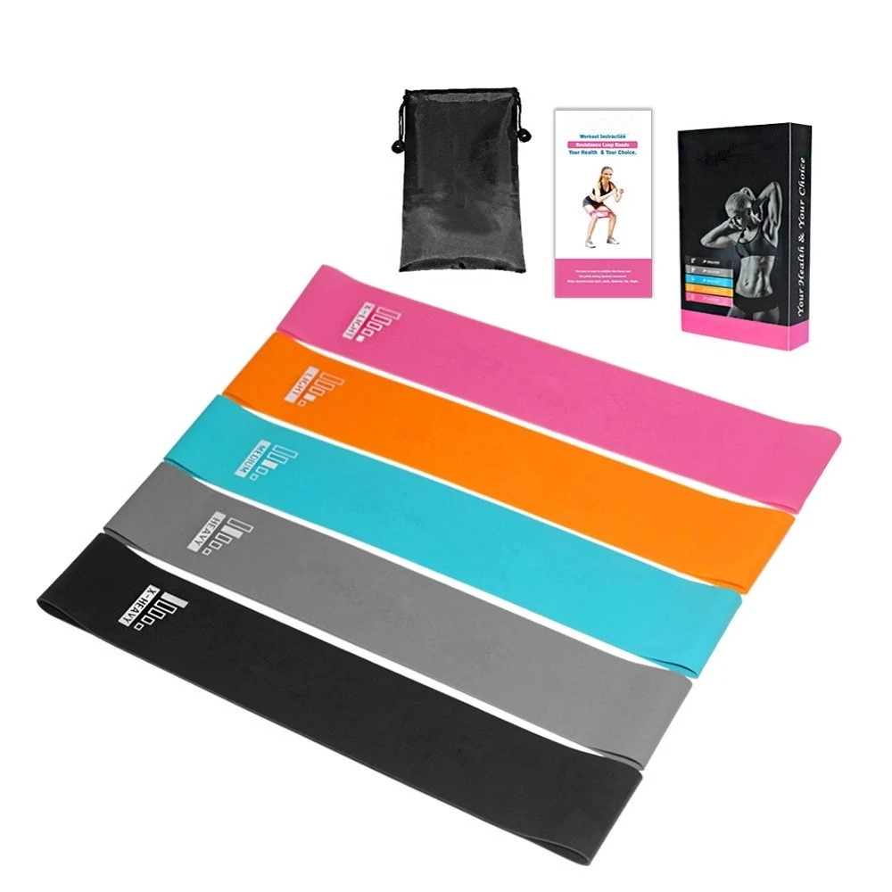 Five Piece Exercise Resistance Bands 1