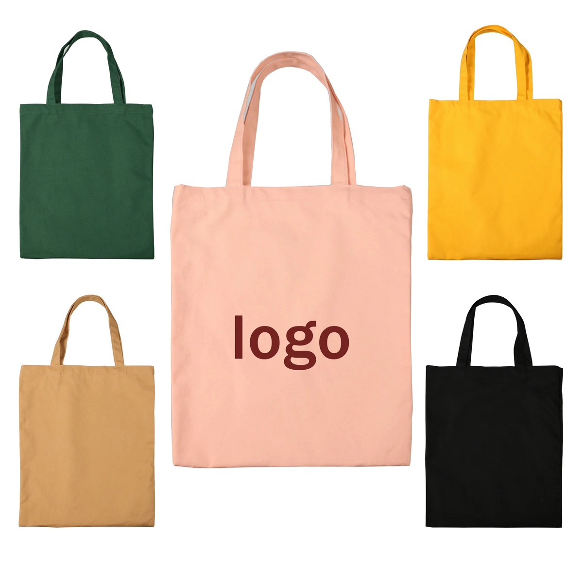 Storage Handheld Canvas Tote Bag, custom tote bag with logo imprint 1