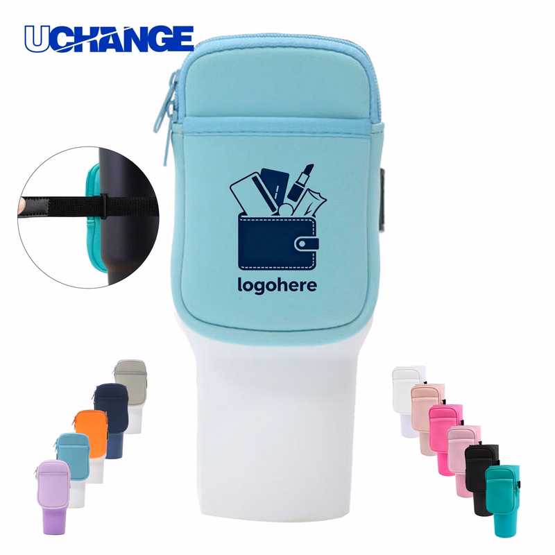 Double Pocket Neoprene Drink Holder for Tumblers