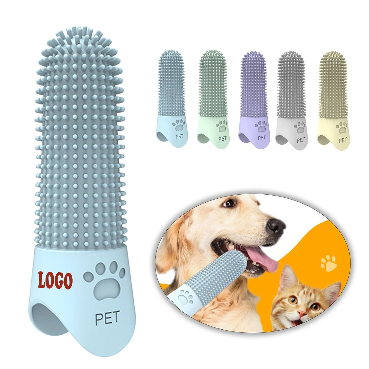 Pet Silicone Finger Toothbrush 1