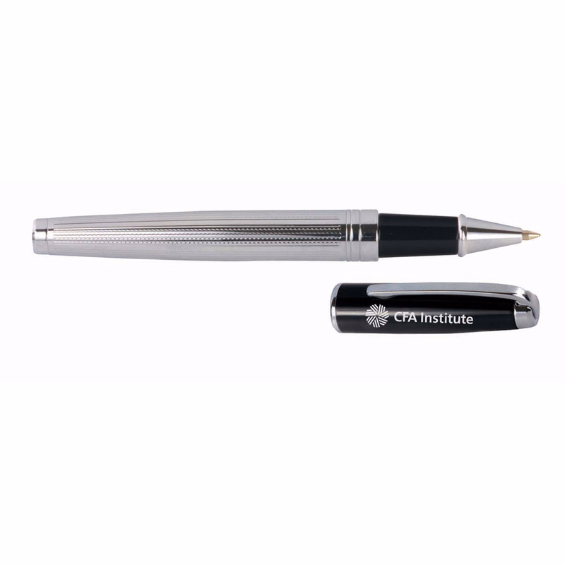 Ilegant Black and Chrome RollerBall Pen
