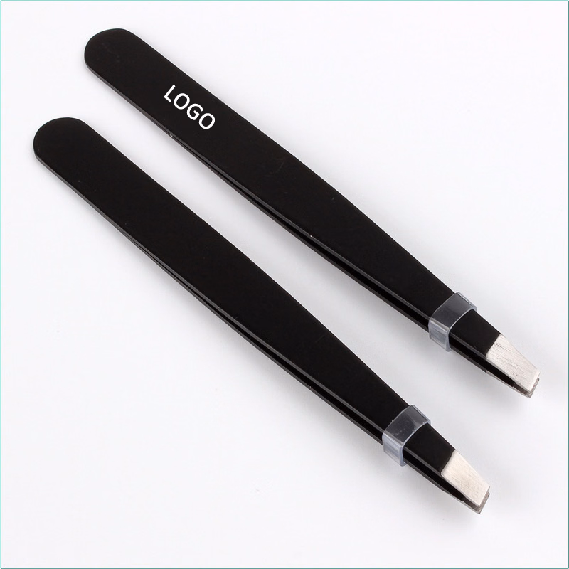 Customized Private Label Stainless Steel Eyelash Eyebrow Tweezer