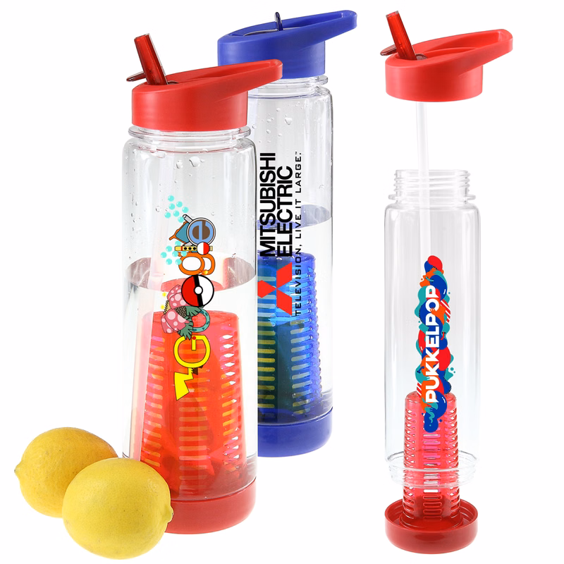 Newport 27 Oz. Tritan Infuser Water Bottle (Red)