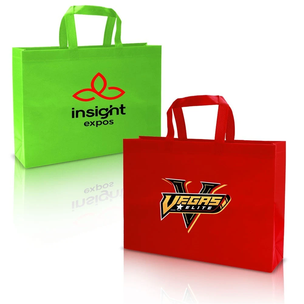 Heat Sealed Non Woven Tote Bag 16" X 12" X 4" 1
