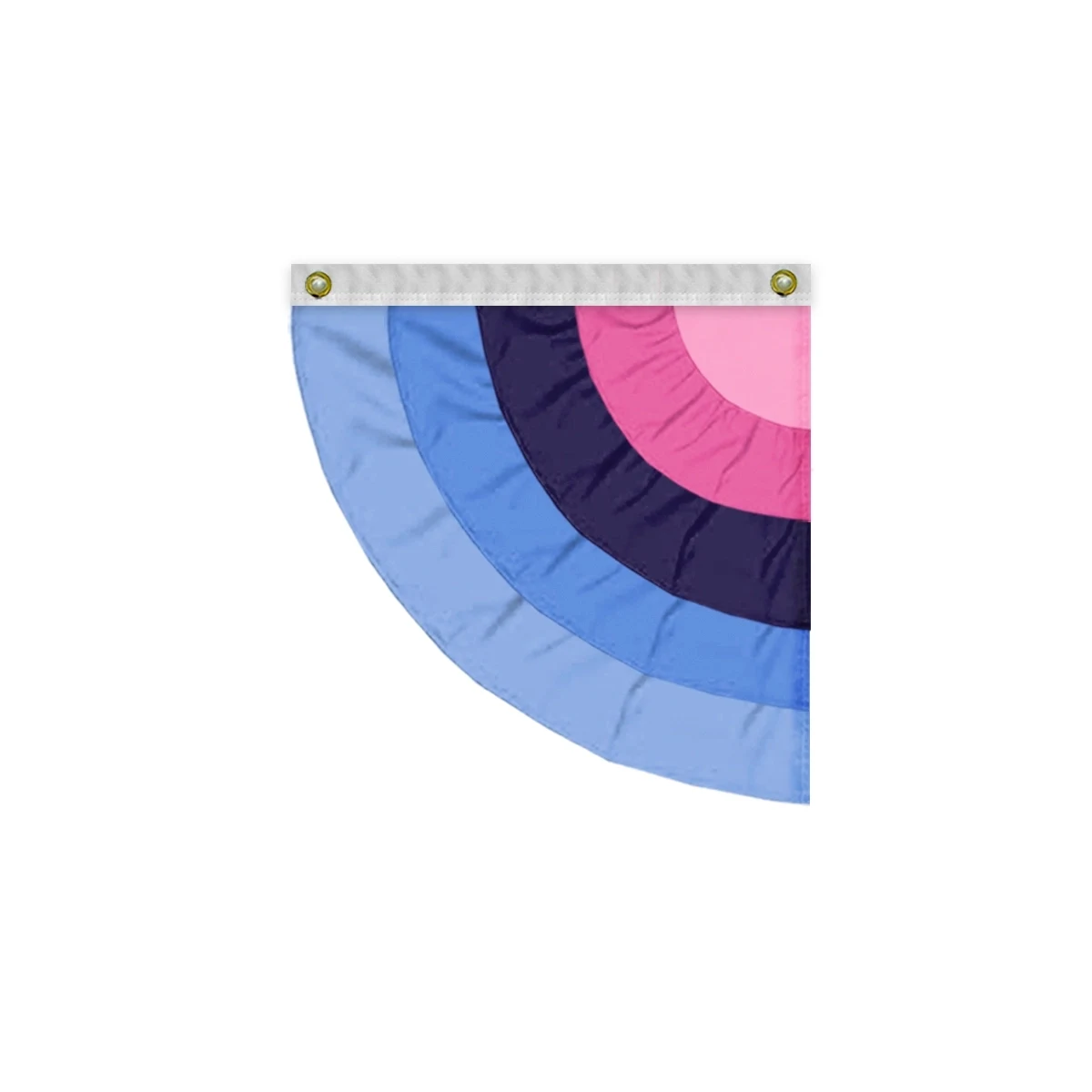 3'x3' Omnisexual Pleated Half Fan- Left Side 1