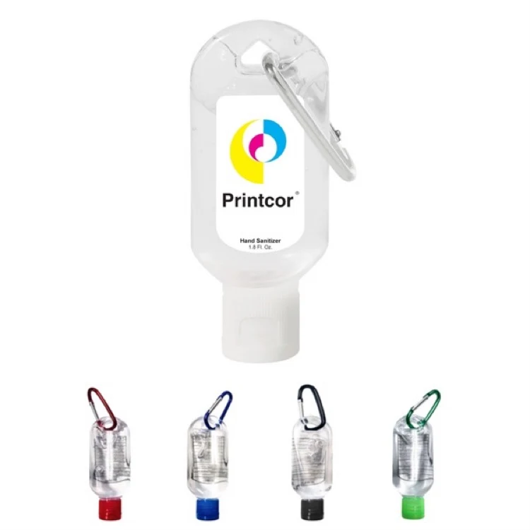 1.8 Oz. 75% Alcohol Hand Sanitizer w/Carabiner 1