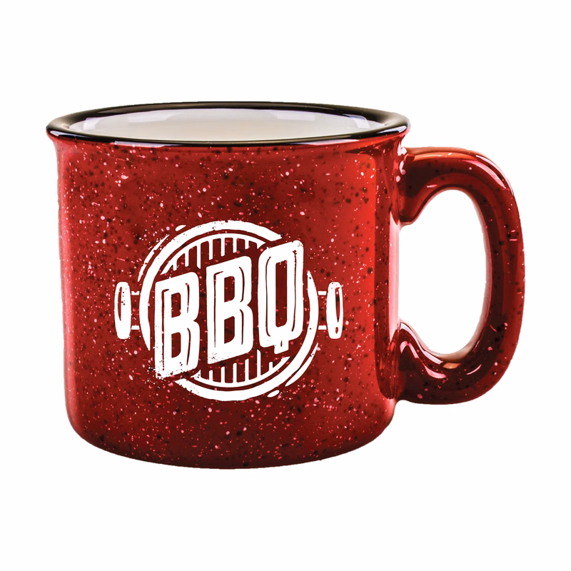 15 oz. Red Out White In Campfire Mug