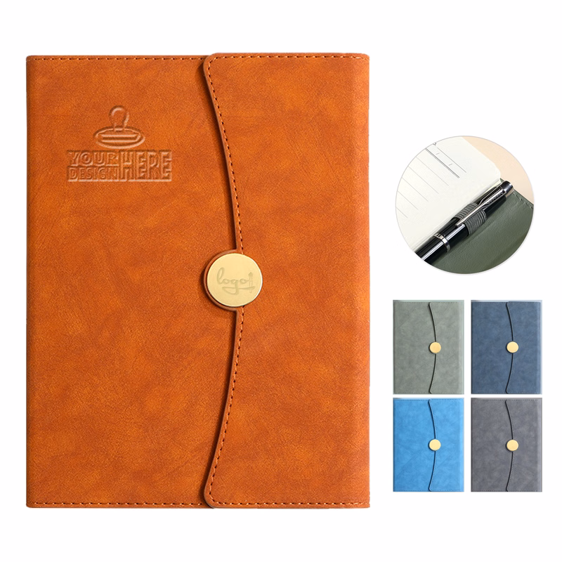 PU Leather Journal With Magnetic Buckle Closure
