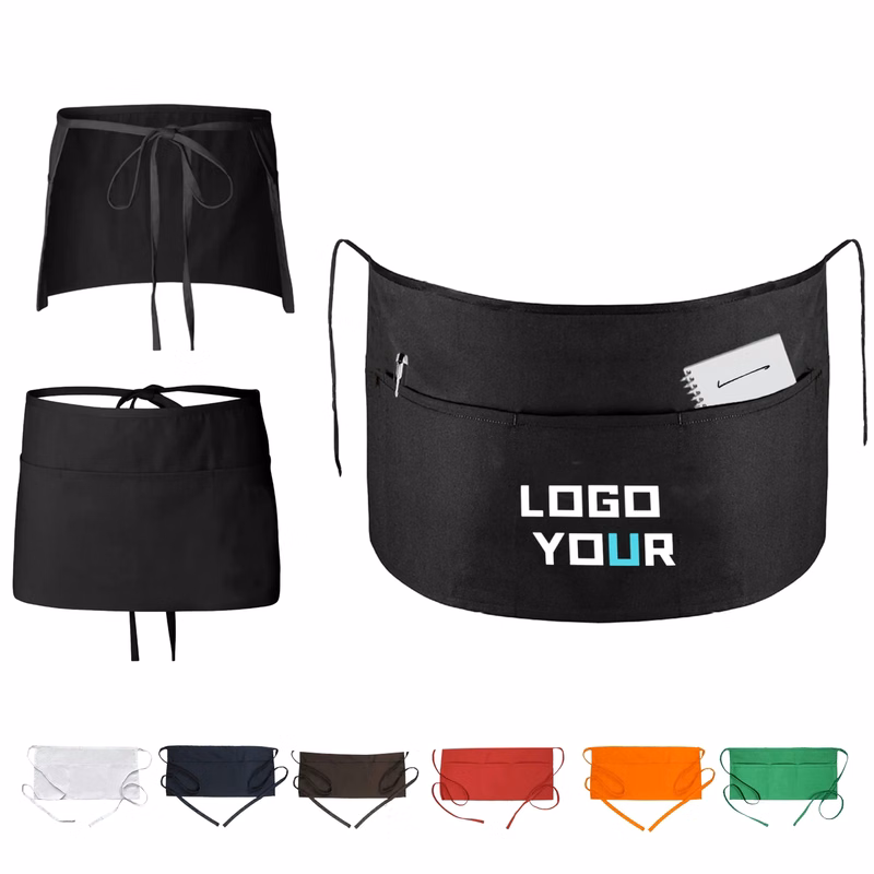 Half Waist Apron with 3 Pockets