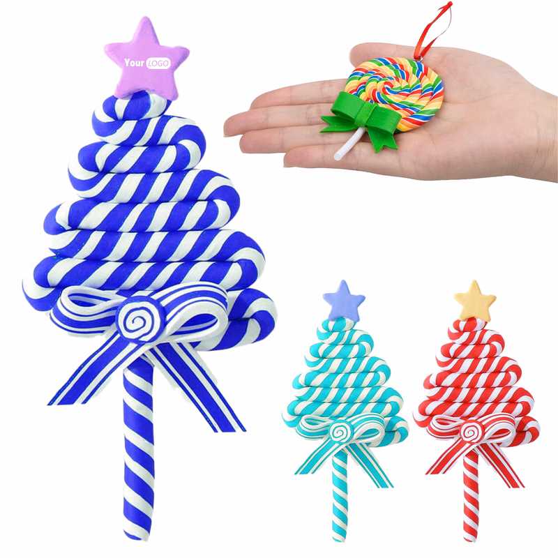 Polymer Clay Whimsical Candy-Inspired Ornament For Christmas Trees