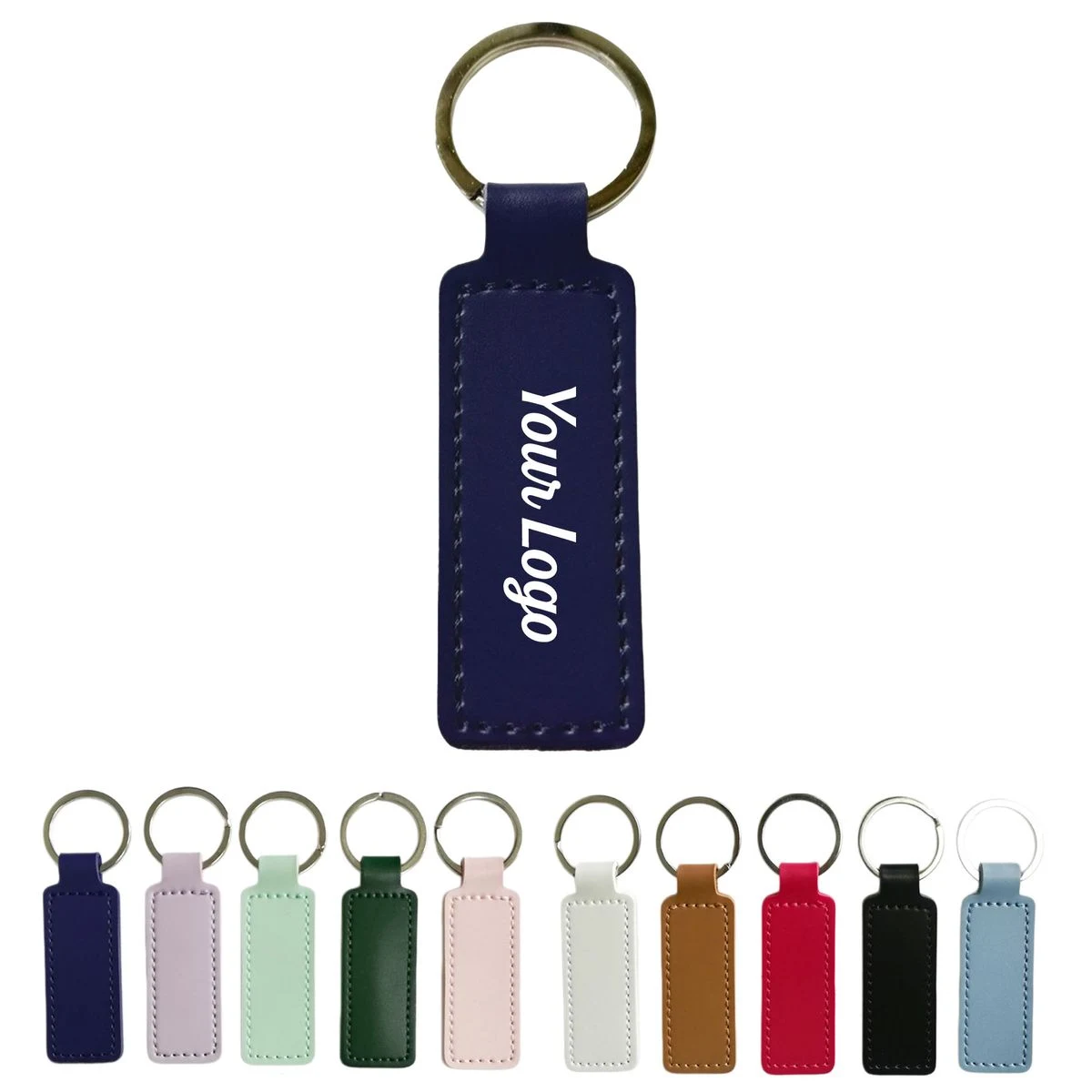 Stitched Leather Keychain 1
