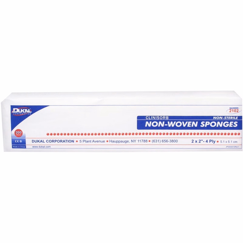 Non-Woven Sponges - 4 Ply 200 Count 2" x 2"