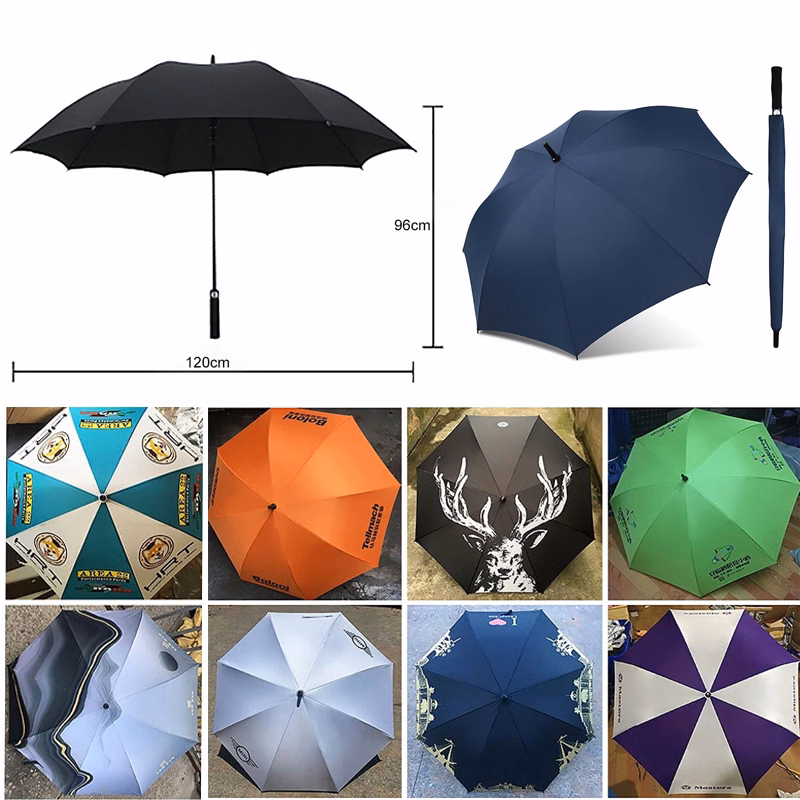 190T Pongee Fiberglass 8K Golf Umbrella