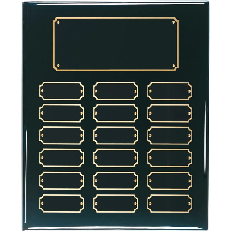 18 Plate Black Piano Finish Perpetual Plaques 1