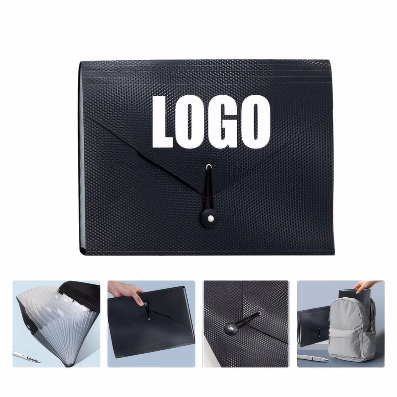 PP Plastic 13-Pocket Expanding A4-Size Portfolio File Folder