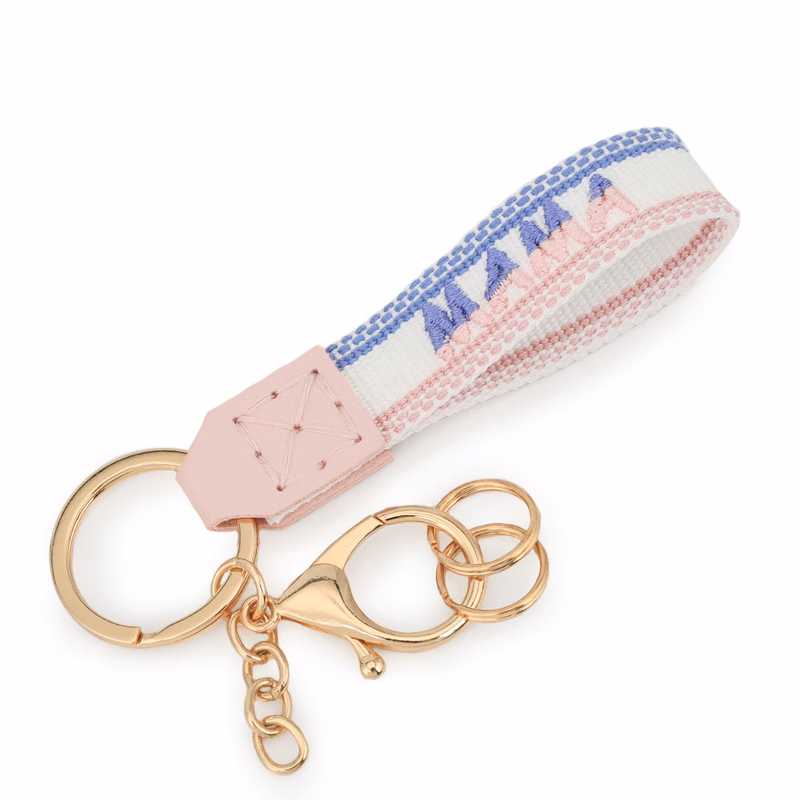 Mothers' Day Themed Embroidered WovenKey Tag
