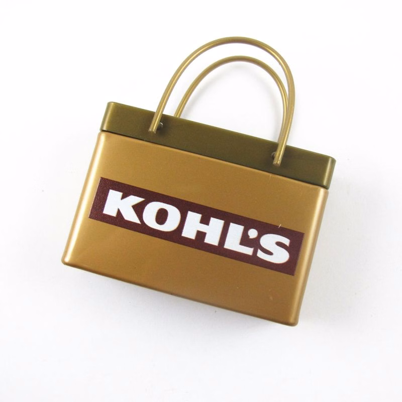 Gold Shopping Bag Tin