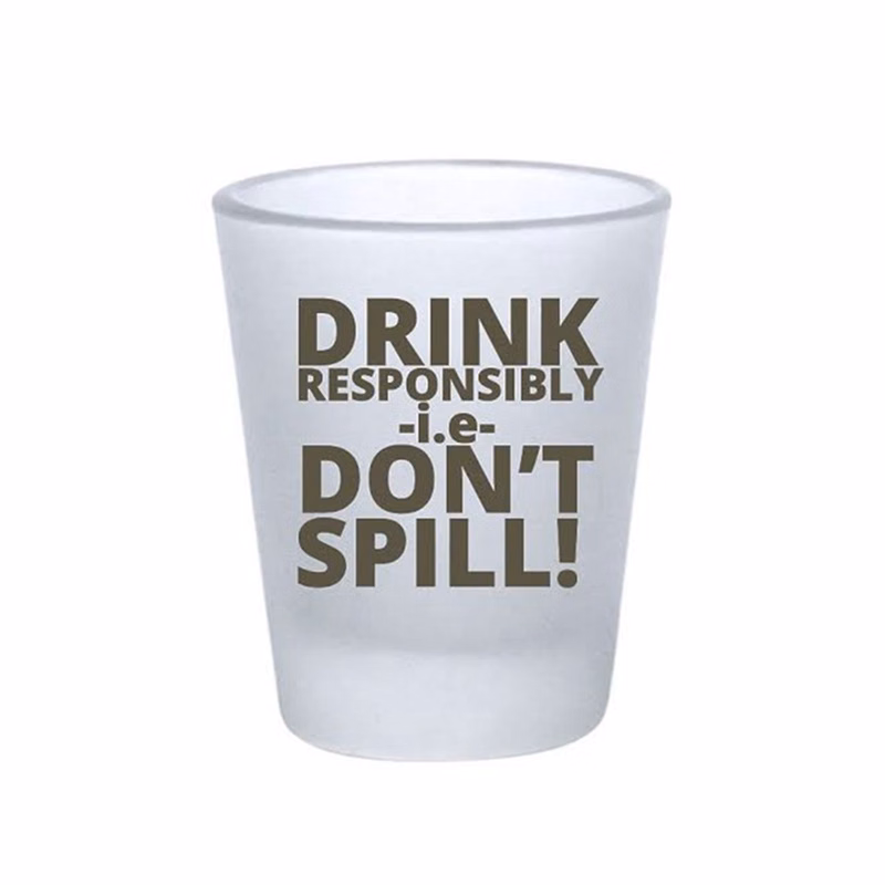 Frosted Clear Shot Glasses 1.75oz