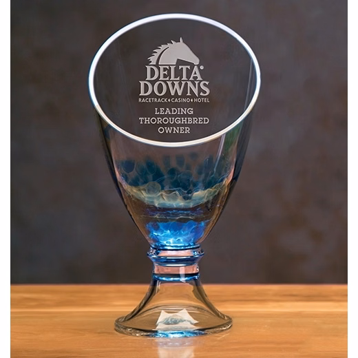 Galaxy Trophy Vase - Blue