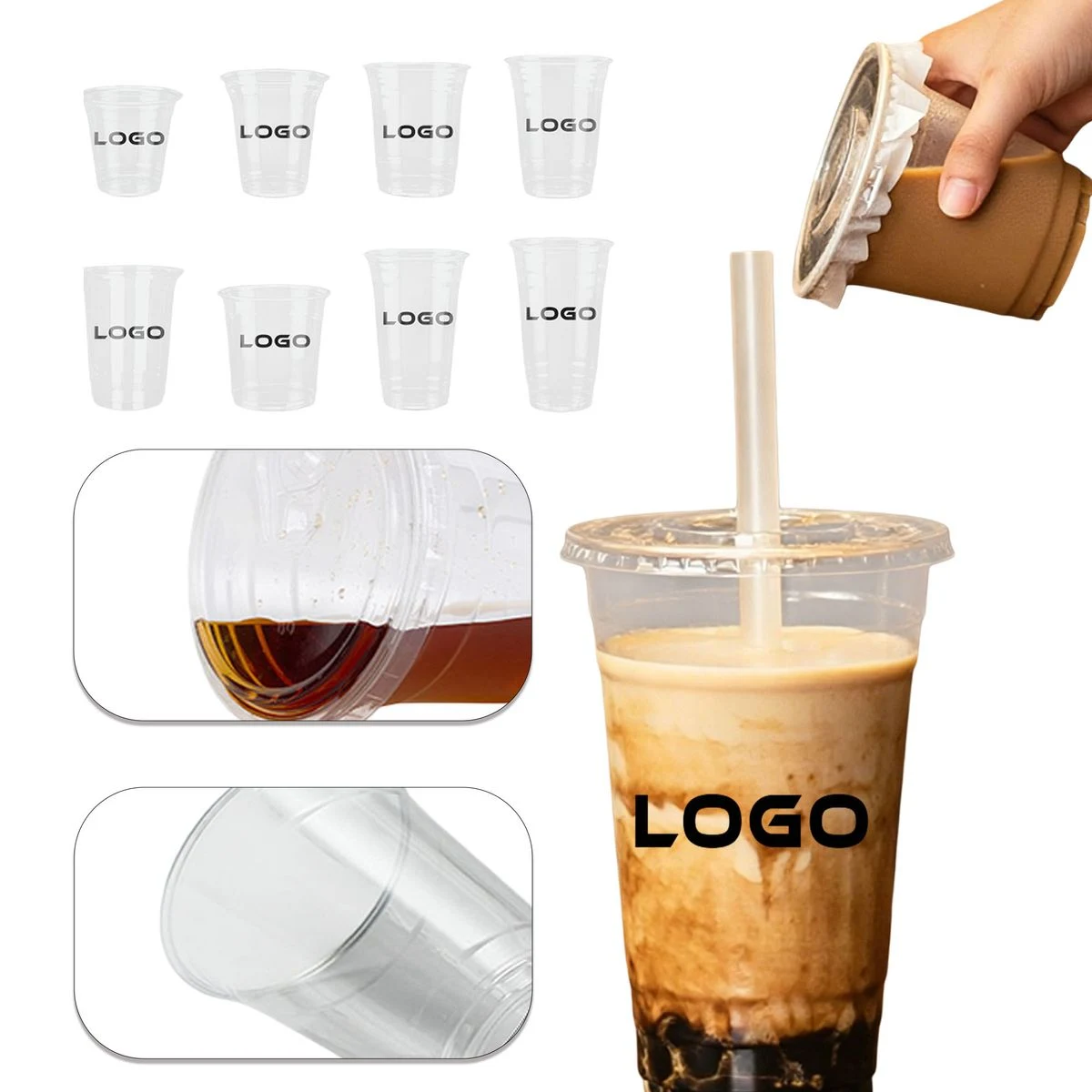 Clear Coffee Cold Drink Cups 1