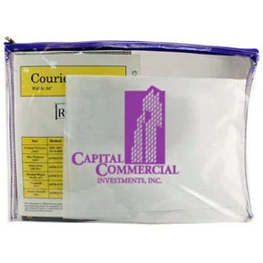 Clear Vinyl Zippered Portfolio 1