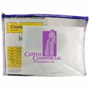 Clear Vinyl Zippered Portfolio
