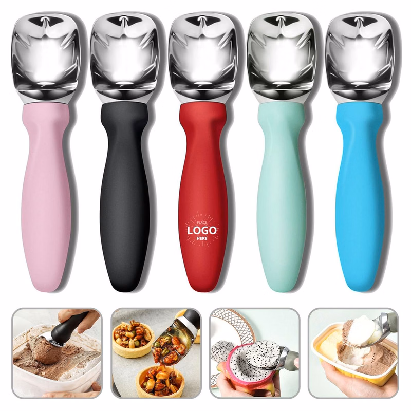 Heavy Duty Metal Ice Cream Scoop Comfortable Handle