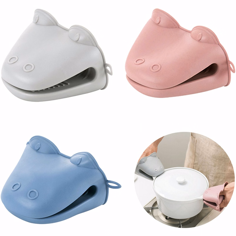 Hippo Silicone Oven Mitt Clip