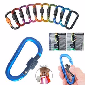 Reliable Aluminum Carabiner With Screw Lock For Secure Attachment