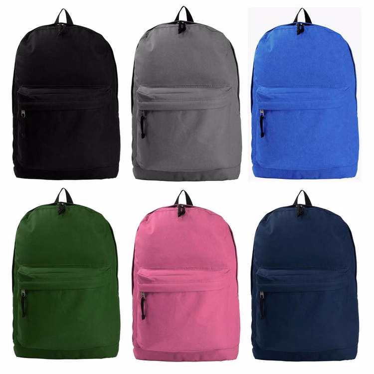 18" Basic Backpacks - 6 Colors