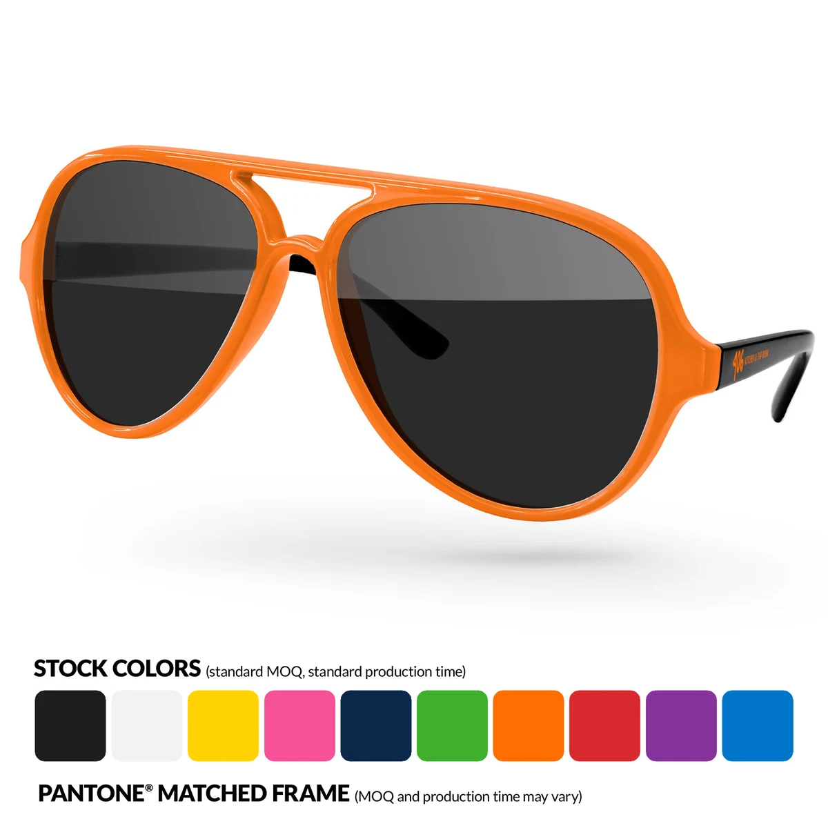 2-Tone Aviator Sport Sunglasses 1