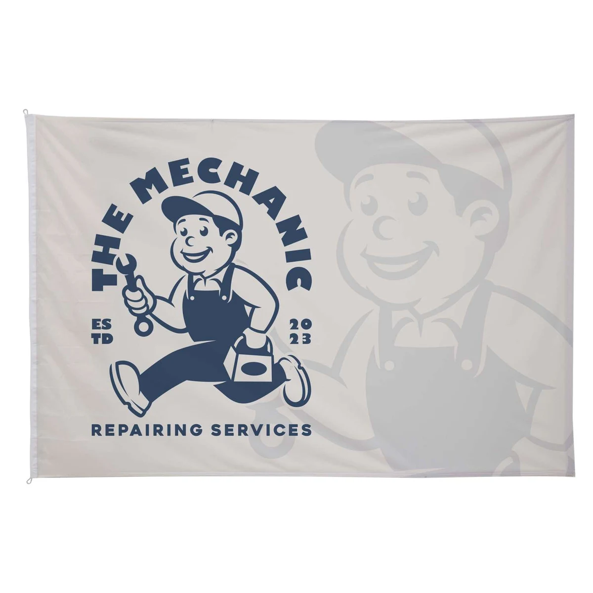 8' x 12' Nylon Flag Single-Sided 1
