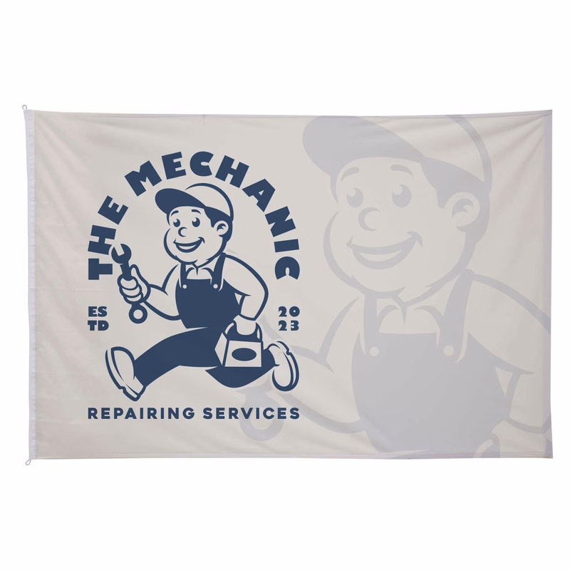 8' x 12' Nylon Flag Single-Sided