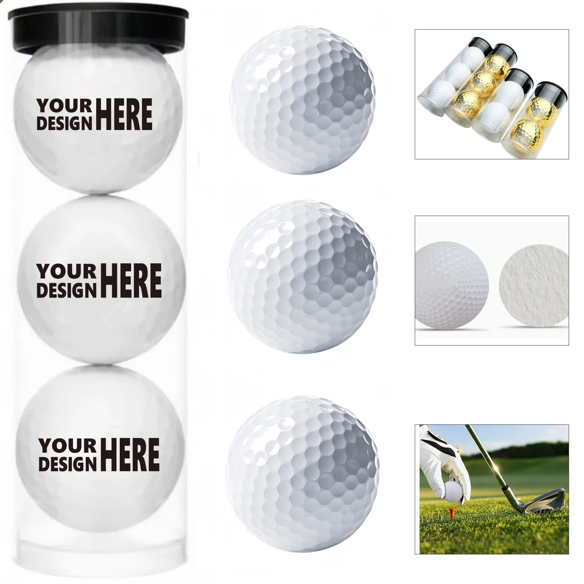 3-Pack Golf Balls 1