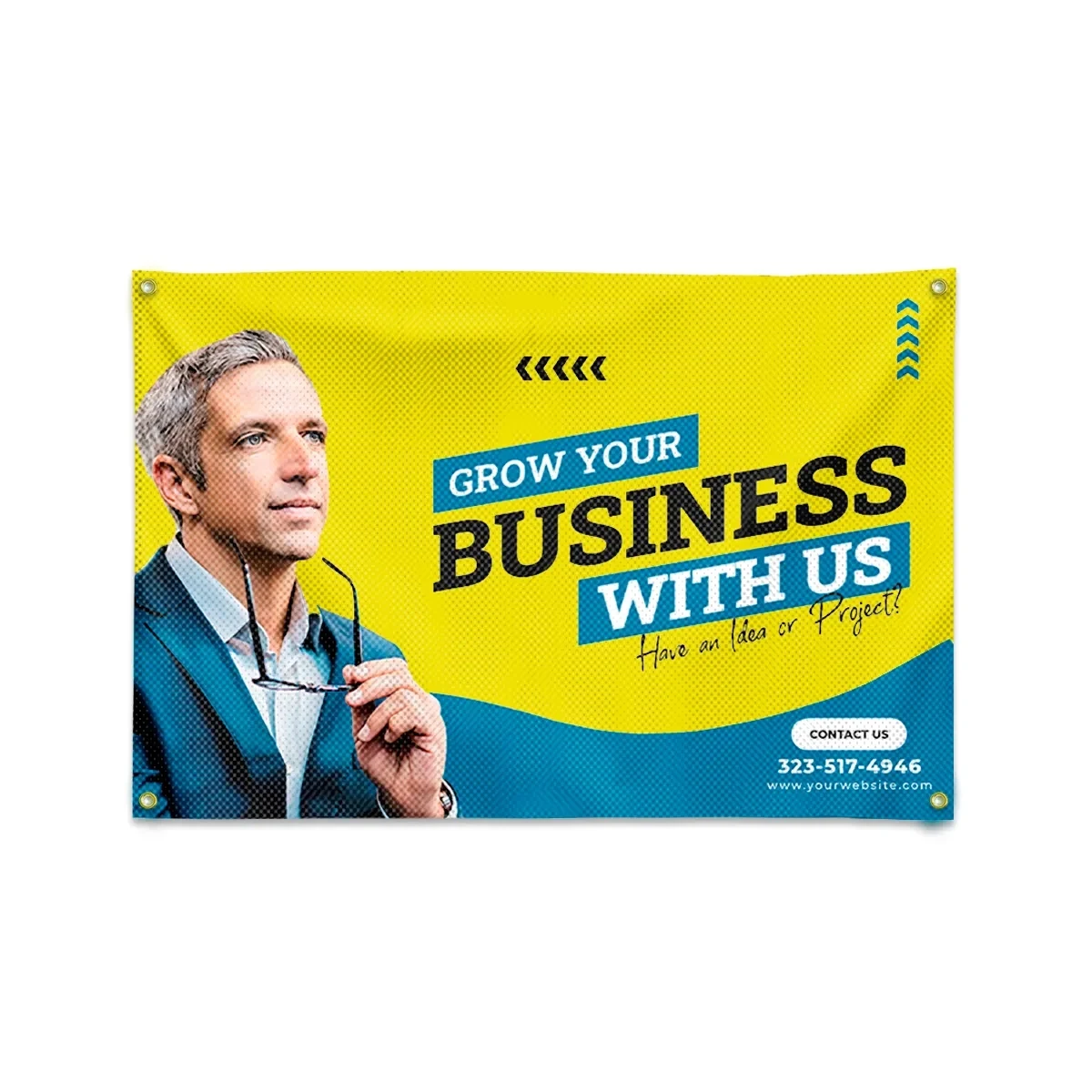 Digitally Printed Fabric Mesh Banner 4' x 6' 1