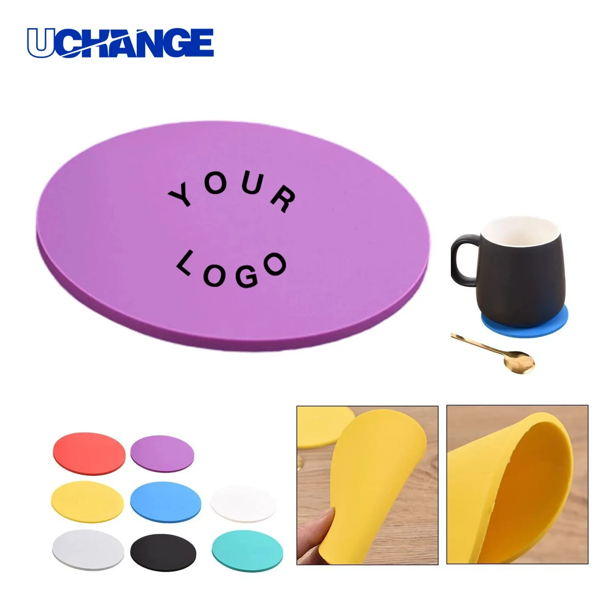 Round Ceramic Coaster 2.7 Inch for Cup Holders 1